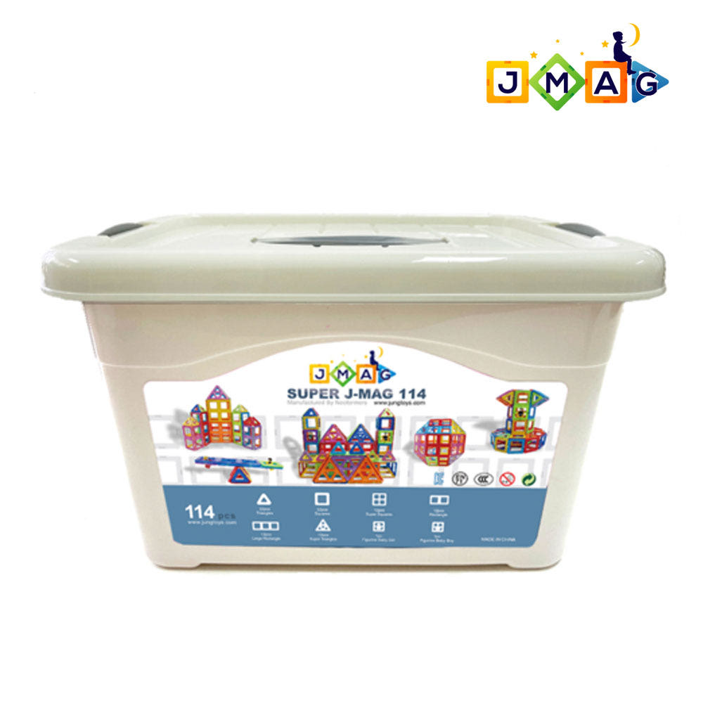 슈퍼제이맥 큰도형 자석블럭 114pcs 이미지