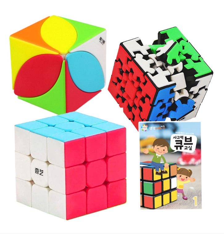 사고력큐브교실1호+큐브3종 (치이스큐브-아이,치이3x3x3큐브,기어큐브S) 이미지
