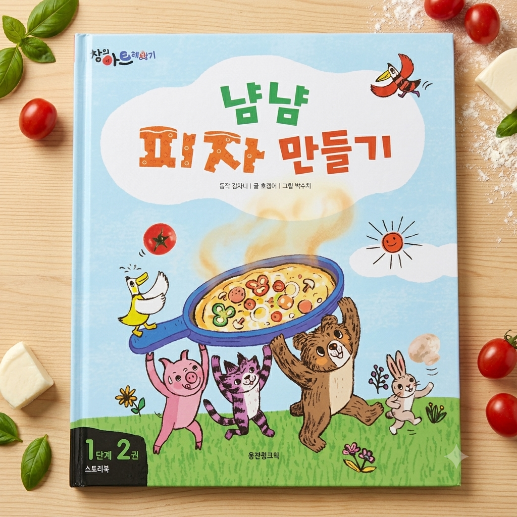 냠냠 피자 만들기 이미지