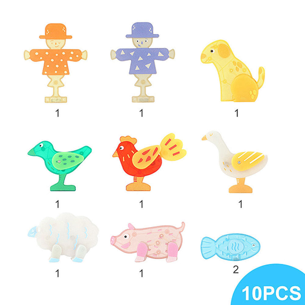 제이맥타일즈 자석블럭 동물캐릭터 10p 이미지