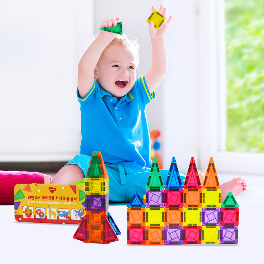 레벨릭스 마이크로 자석 28pcs+퍼즐 16종 카드뉴스 5