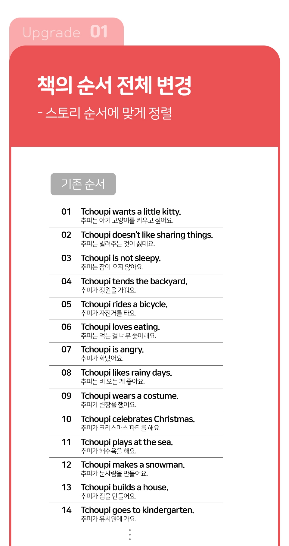 추피의 생활이야기 
영문판  상세 이미지 12